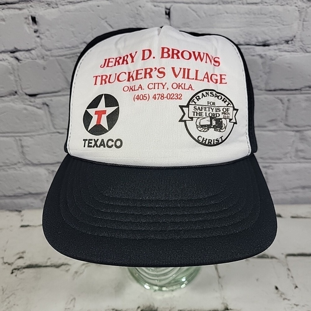 Vintage Texaco Trucker Hat Mens‎ All Foam Snapback Cap Jerry D Browns Village